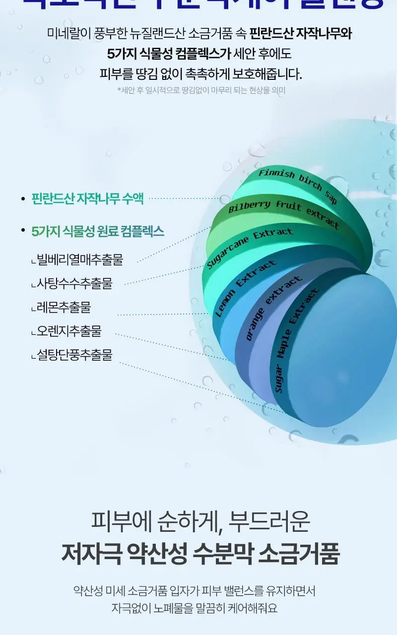 [피지케어/요철관리] 토르홉 카모스 블랙 소금거품 클렌저 130g 상세페이지 25